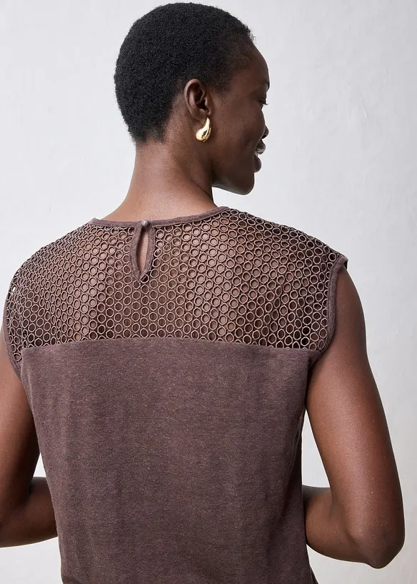 Top in puro lino, bonprix