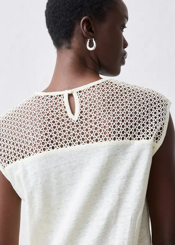 Top in puro lino, bonprix