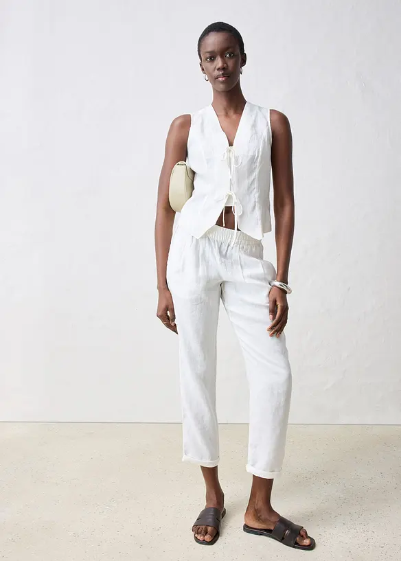 Top in puro lino, bonprix