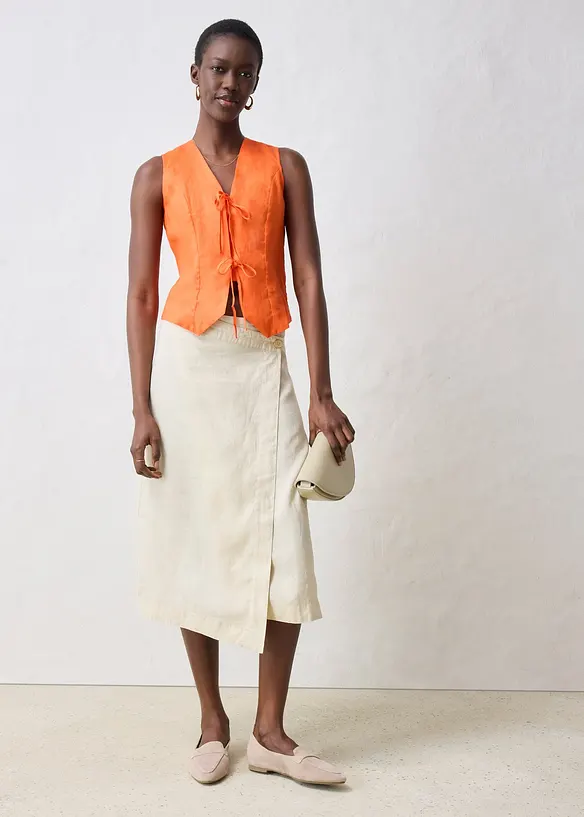 Top in puro lino, bonprix