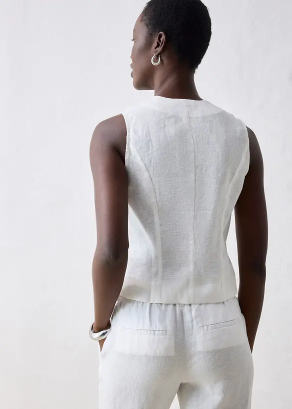 Top in puro lino, bonprix