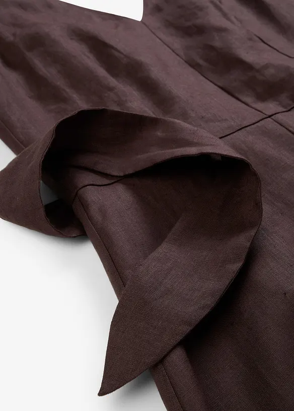 Abito midi in puro lino, bonprix