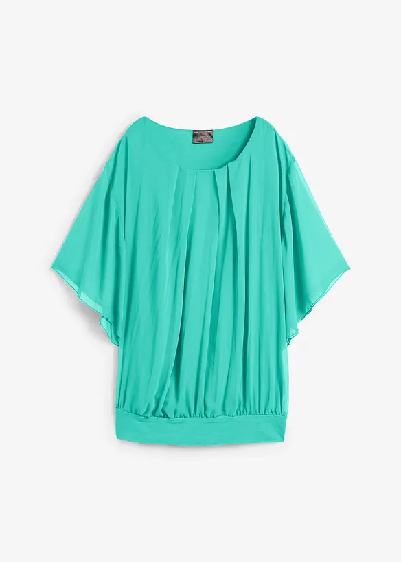 Blusa in chiffon con canotta, bonprix