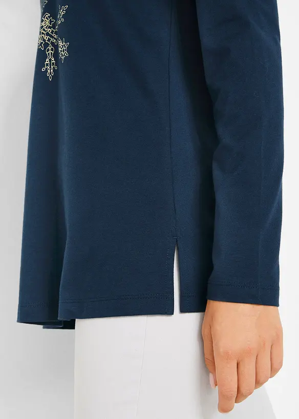 Maglia in puro cotone a maniche lunghe, bonprix