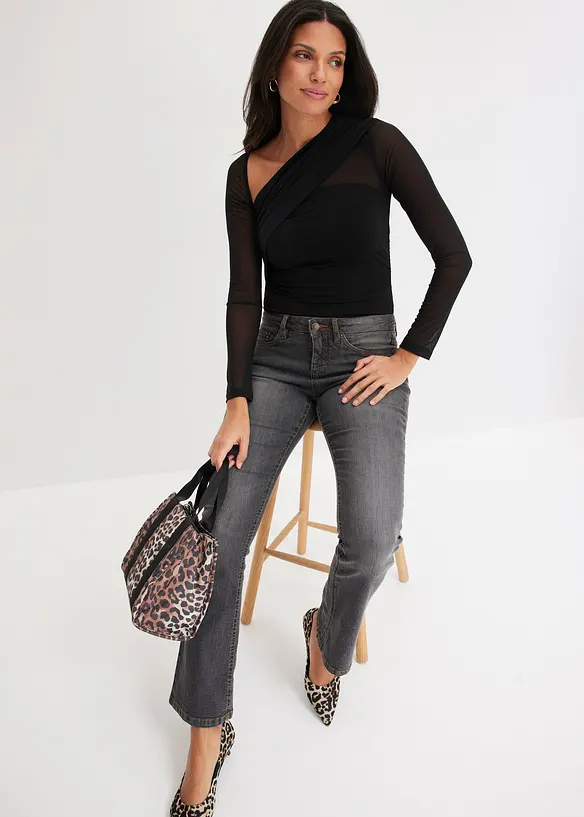 Body con mesh, bonprix