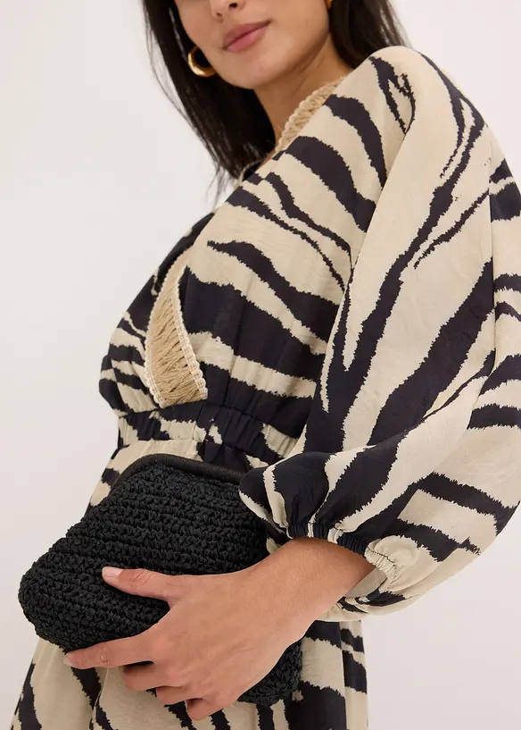 Abito midi in misto viscosa fluente, bonprix