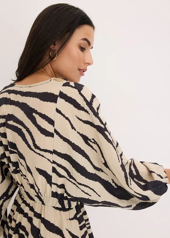 Abito midi in misto viscosa fluente, bonprix