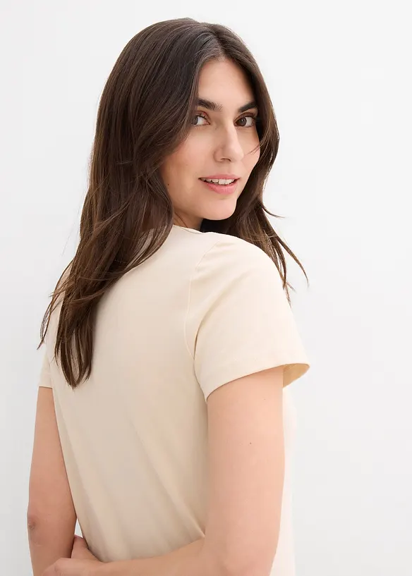 Abito di jersey elasticizzato con cotone biologico, bonprix