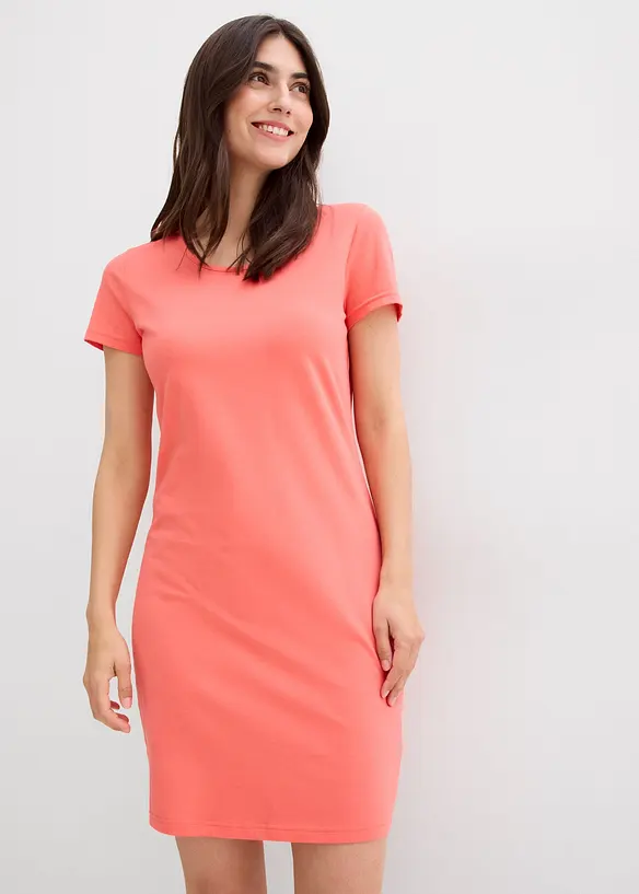 Abito di jersey elasticizzato con cotone biologico, bonprix