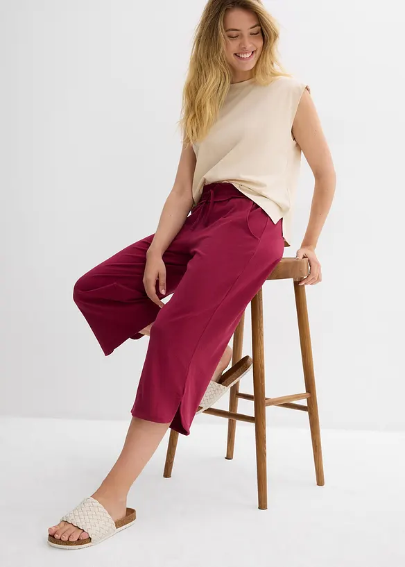 Pantaloni in jersey di misto cotone, bonprix