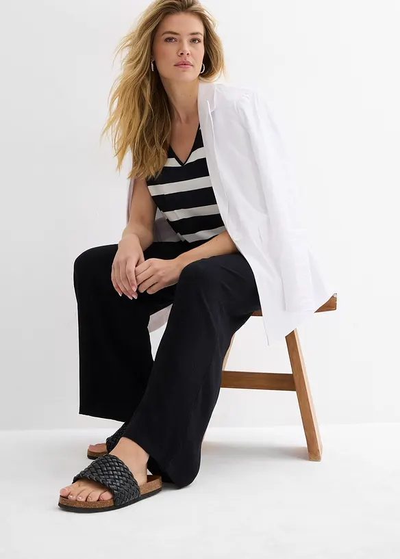 Pantaloni a palazzo in morbida viscosa, bonprix