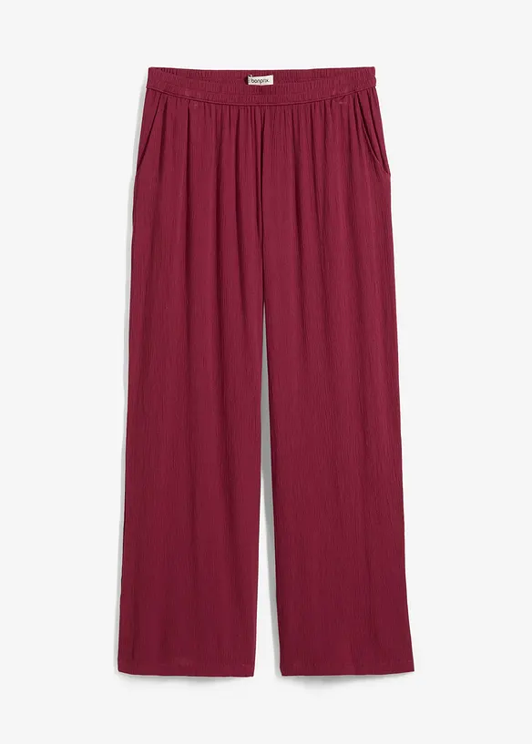 Pantaloni a palazzo in morbida viscosa, bonprix