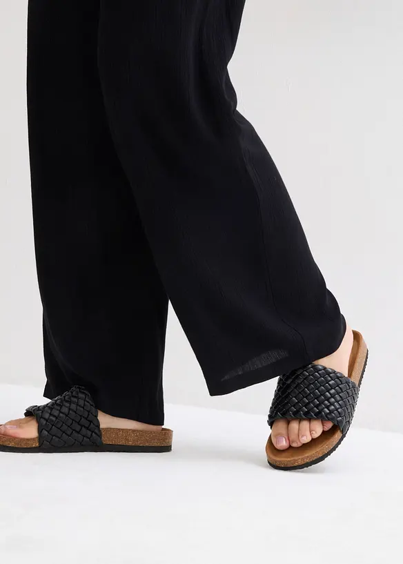 Pantaloni a palazzo in morbida viscosa, bonprix