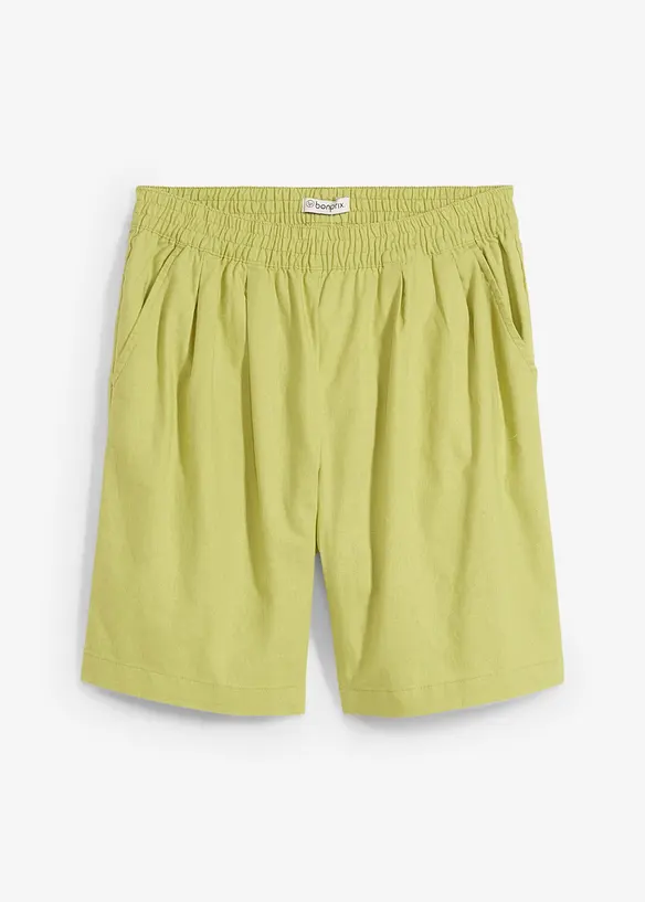 Bermuda in misto lino e cotone, bonprix