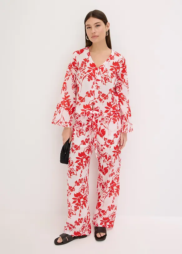 Camicetta in puro cotone fantasia, bonprix