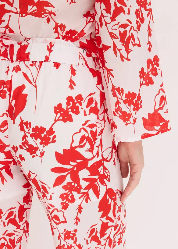 Pantaloni in puro cotone fantasia, bonprix
