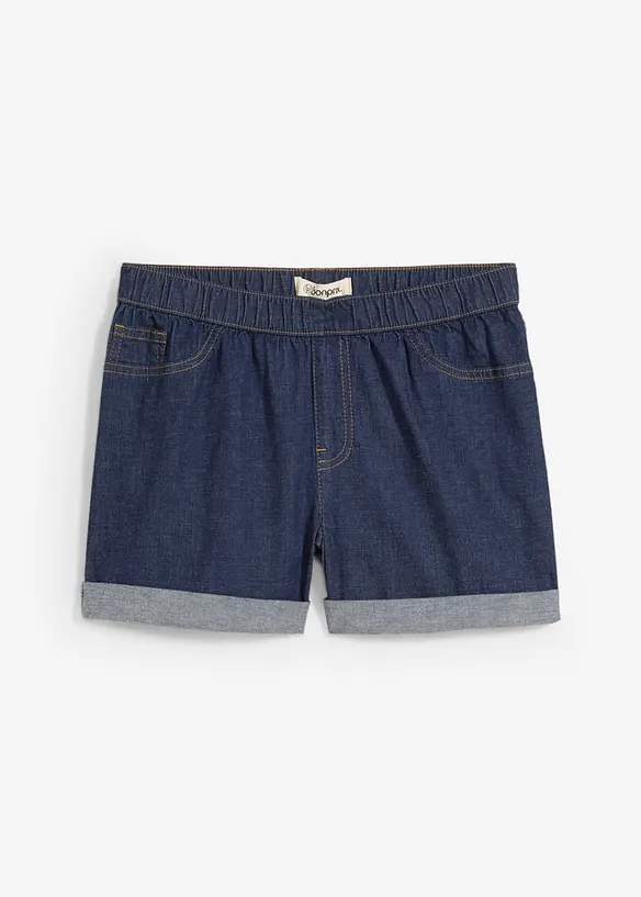 Shorts di jeans, vita media, bonprix