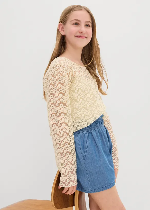 Shorts con elastico in vita in puro cotone, bonprix