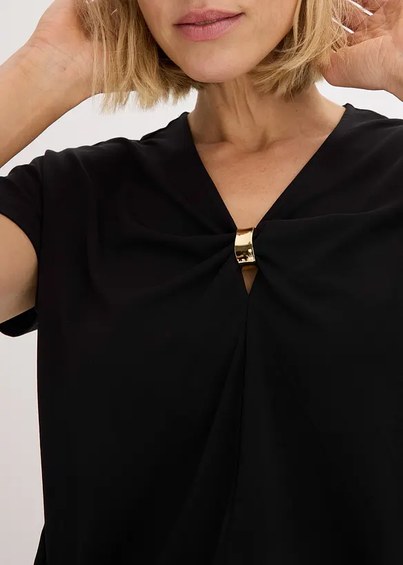 Maglia con anello decorativo, bonprix