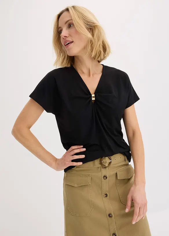 Maglia con anello decorativo, bonprix