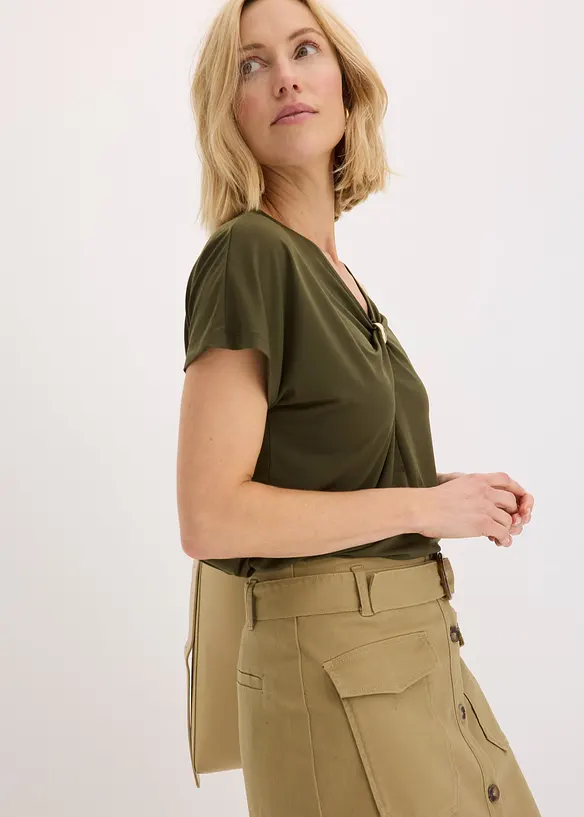 Maglia con anello decorativo, bonprix