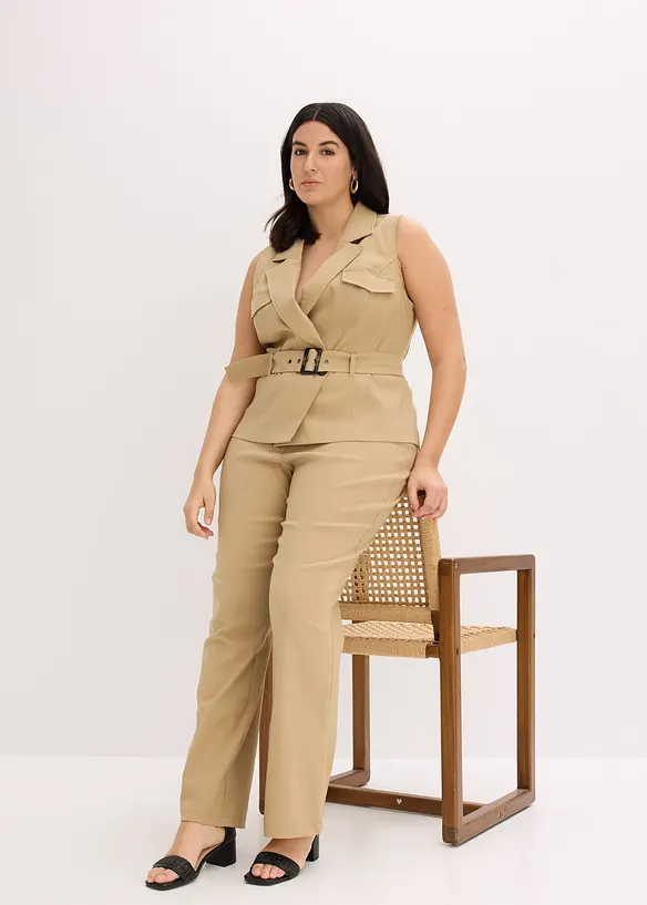 Gilet con cintura, bonprix