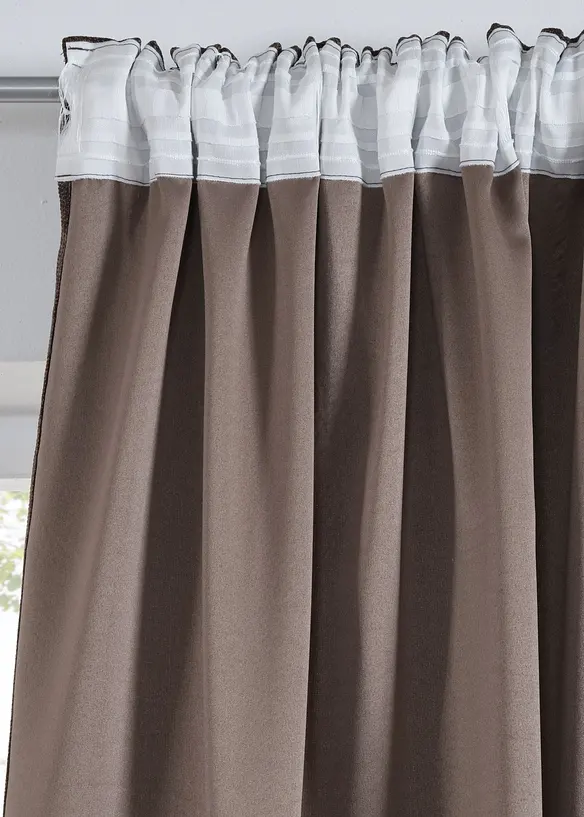 Tenda semioscurante dall'elegante struttura (pacco da 1), bonprix