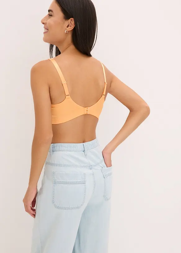 Reggiseno contenitivo senza ferretto con spalline imbottite, bonprix