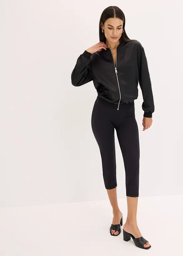 Leggings a pinocchietto anti sfregamento in poliammide rinfrescante, bonprix