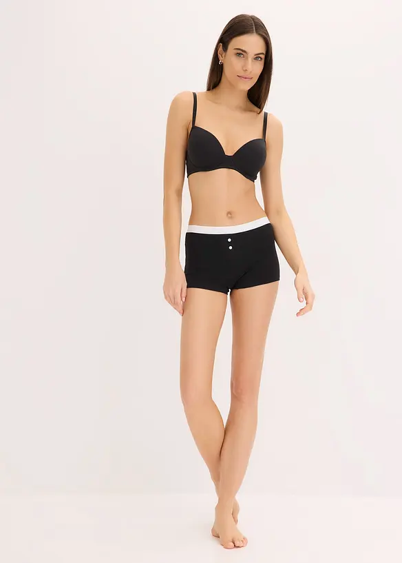 Reggiseno con coppe preformate, ferretto e cotone biologico (pacco da 2), bonprix