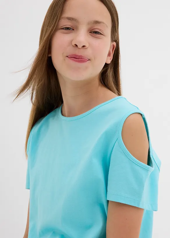 Maglia con cut-out in puro cotone biologico, bonprix