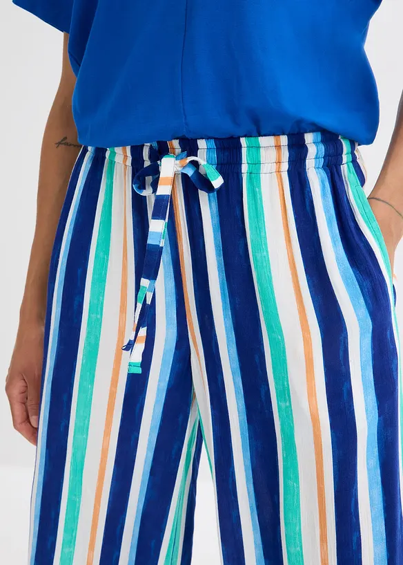 Pantaloni larghi in fine viscosa, bonprix