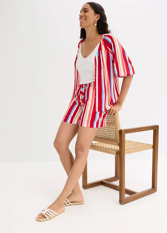 Shorts con elastico in vita in fine viscosa, bonprix