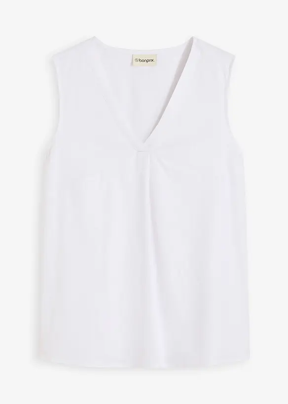 Top in misto lino fresco, bonprix