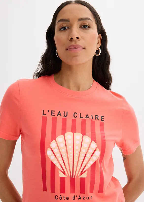 T-shirt in puro cotone, bonprix