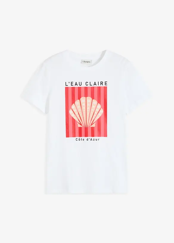 T-shirt in puro cotone, bonprix