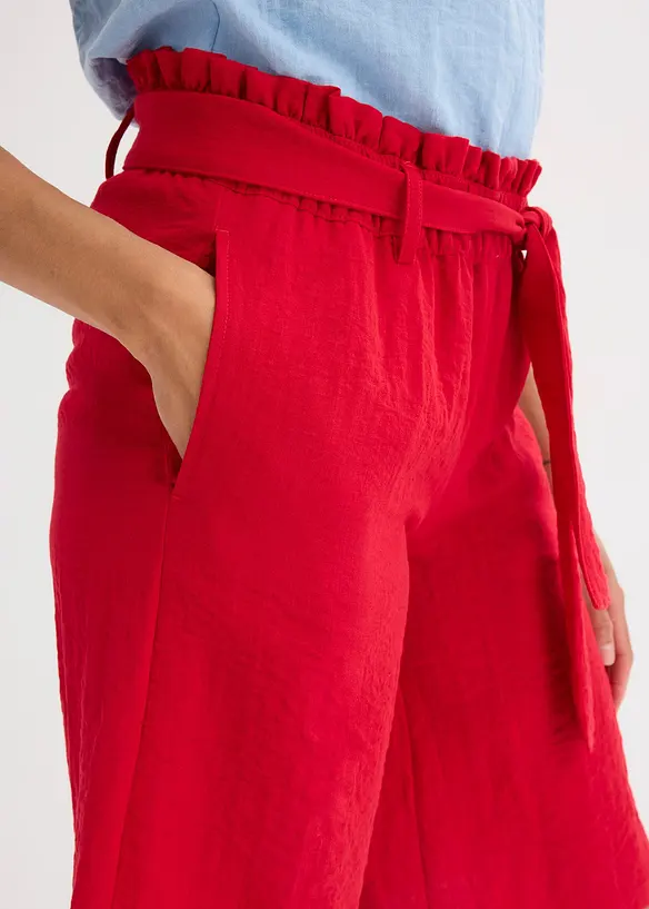 Bermuda con elastico in vita in misto viscosa fluente, bonprix