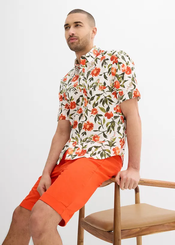 Camicia a maniche corte in puro cotone, bonprix
