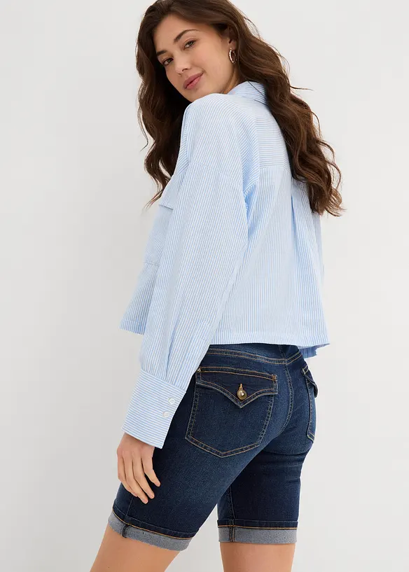Bermuda di jeans, vita media, bonprix