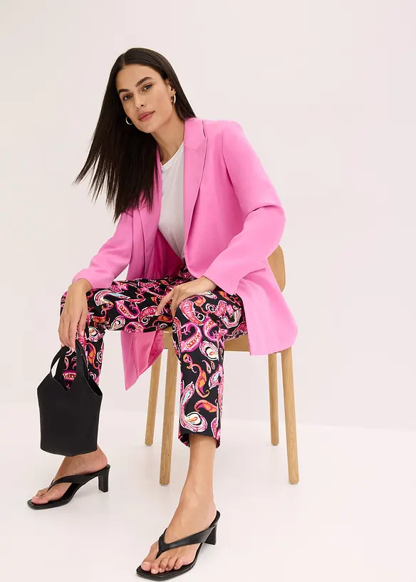 Pantaloni elasticizzati cropped, bonprix