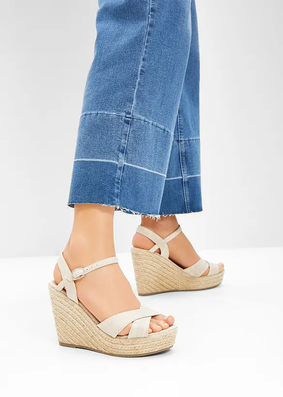 Sandali con zeppa, bonprix