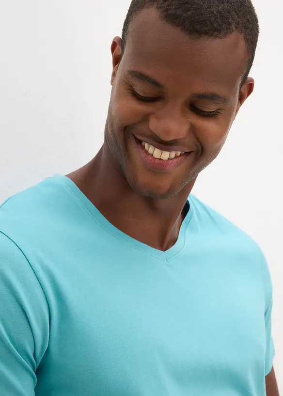 T-shirt con scollo a V (pacco da 5), bonprix