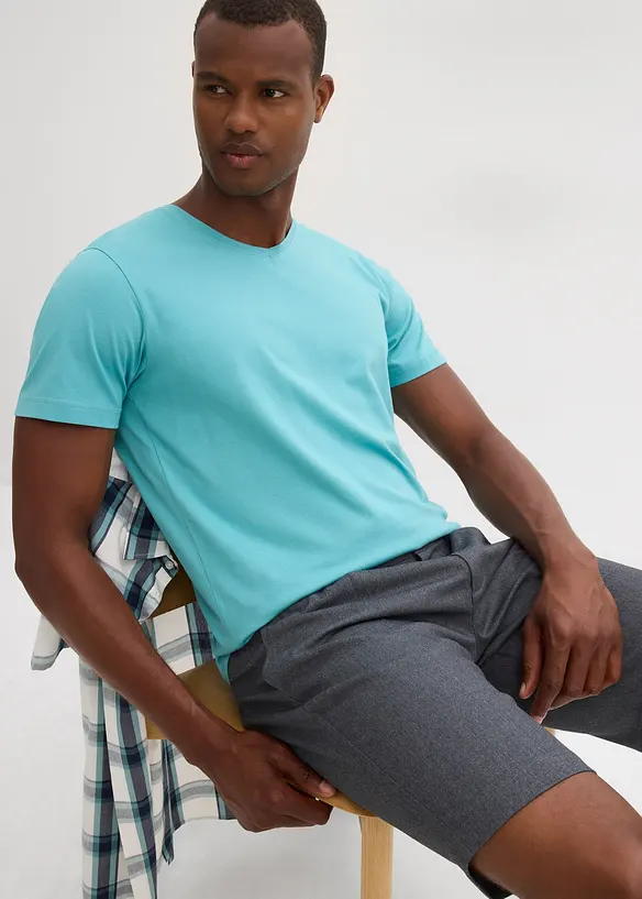 T-shirt con scollo a V (pacco da 5), bonprix
