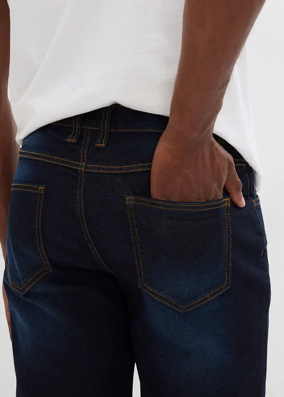 Bermuda di jeans elasticizzati, regular fit, bonprix