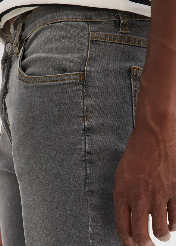 Bermuda di jeans elasticizzati, regular fit, bonprix