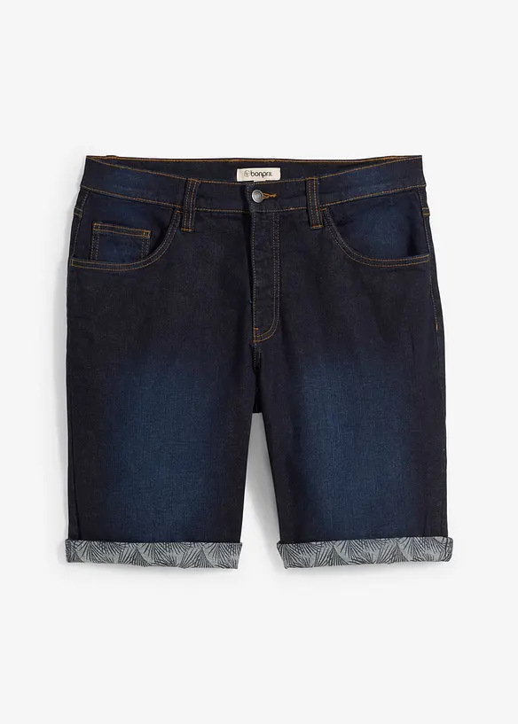 Bermuda di jeans elasticizzati, regular fit, bonprix