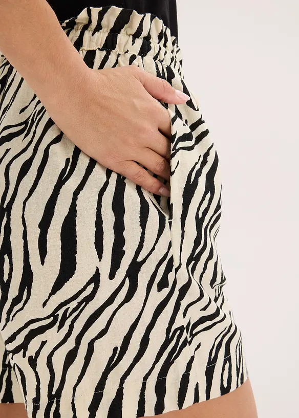 Shorts paper bag con cordoncino, bonprix