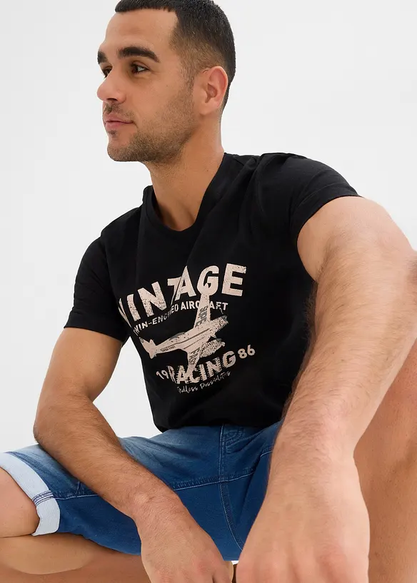 T-shirt in filato fiammato, bonprix