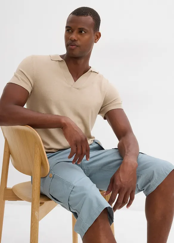 Bermuda cargo in puro cotone, regular fit, bonprix