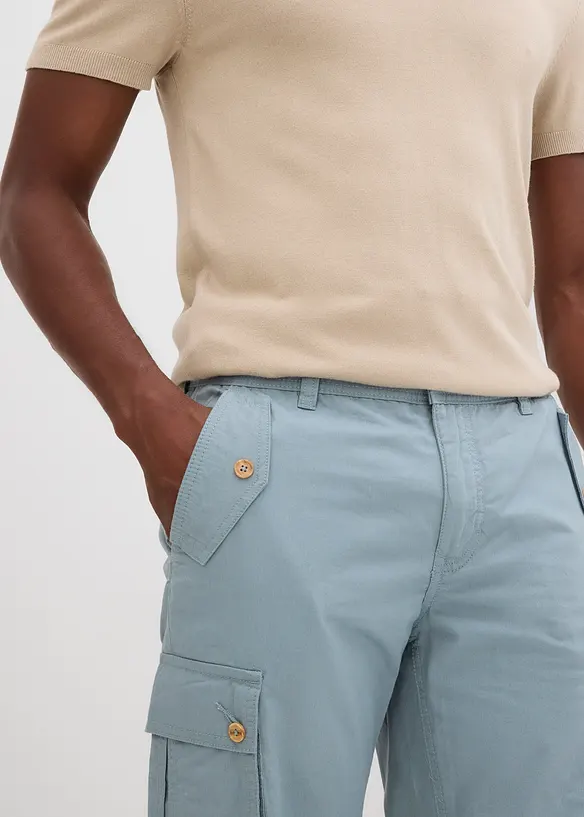 Bermuda cargo in puro cotone, regular fit, bonprix